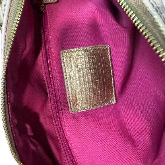 Coach Multicolor Plaid Signature PeytonTattersalll Satchel with Gold - Preowned - Picture 14 of 15